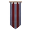 White and Red Striped Banner