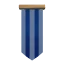 White and Blue Striped Banner