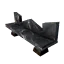 Black Marble Bench