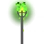 Standing Green-burning Iron Torch