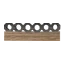 Decorated Timber Beam 2m