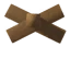 Wood Roof Cross 26°