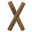 Wood Roof Cross 67°